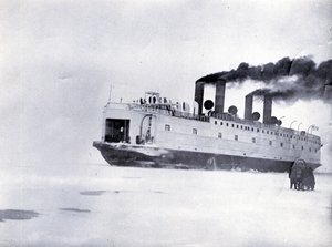 De ijsbrekende treinveerboot SS Baikal, Baikalmeer door English Photographer